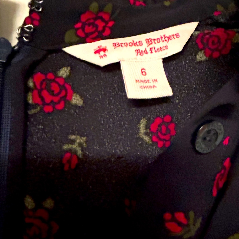 Brooks Brothers English Rose dress, size 6 - Picture 3 of 4